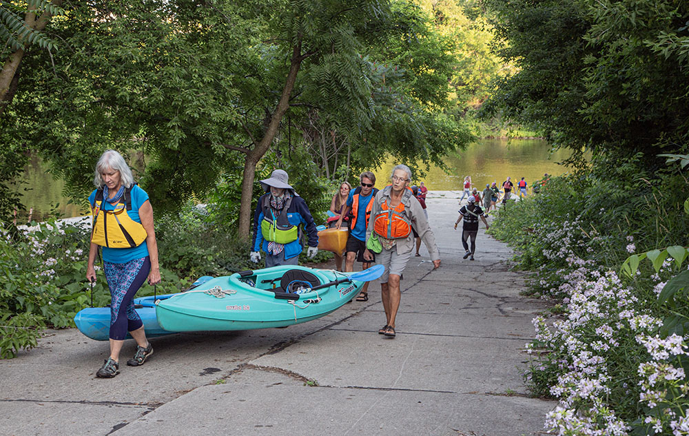 The boat ramp at the Root River Environmental Education Community Center 