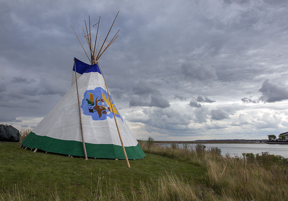 An encampment on the island was part of Indian Summer Festival for a number of years.