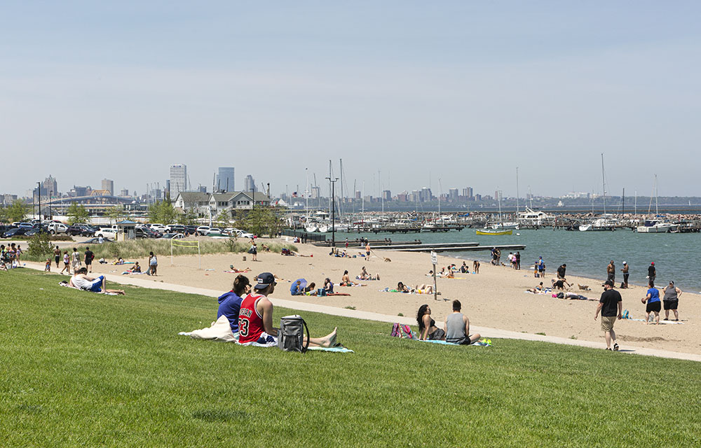 South Shore Park Beach, Milwaukee.