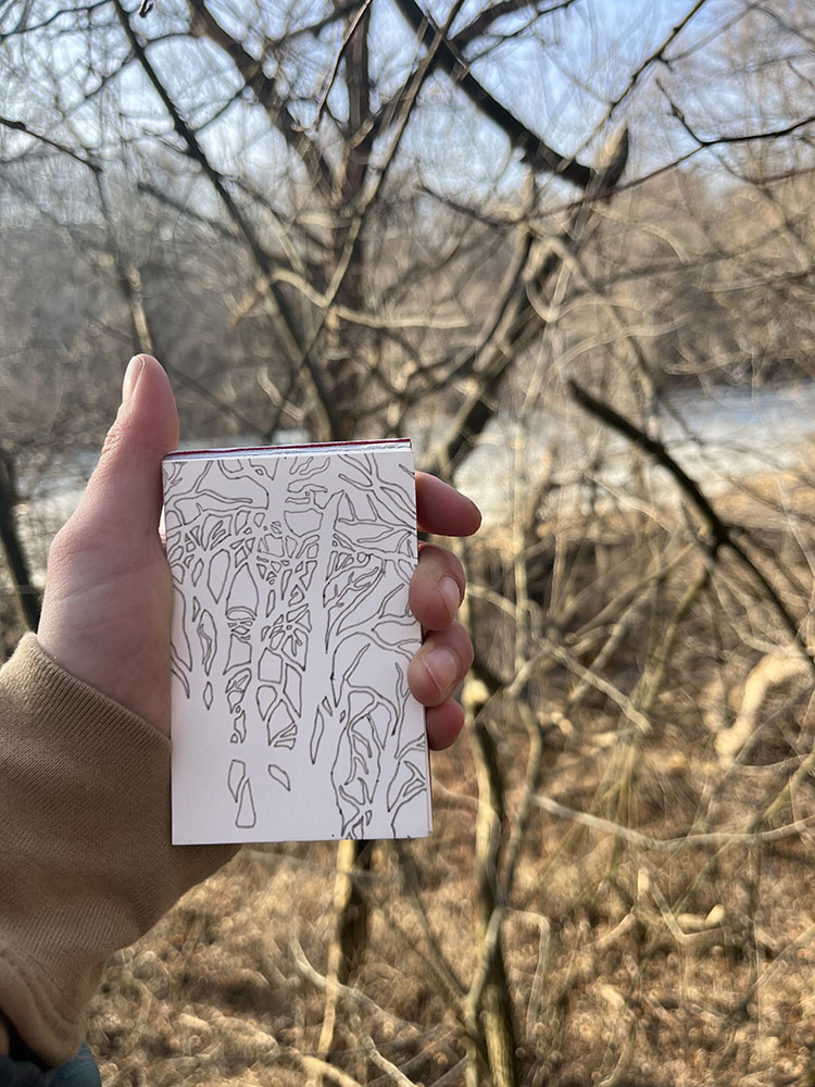 Plein Air sketch, pen on paper. 2022.