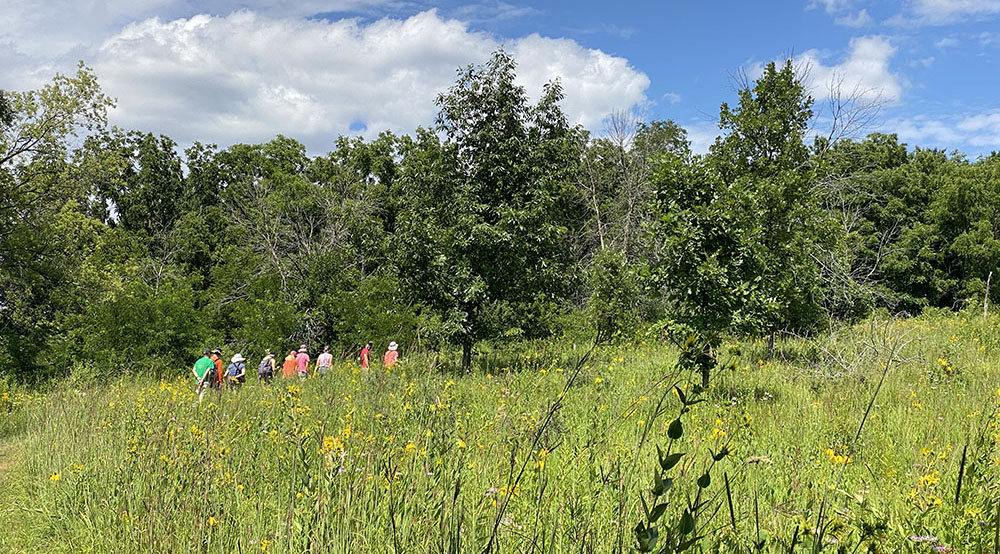 Hikers at Retzer Nature Center