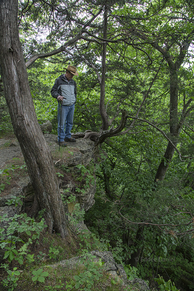 The edge of the ledge!