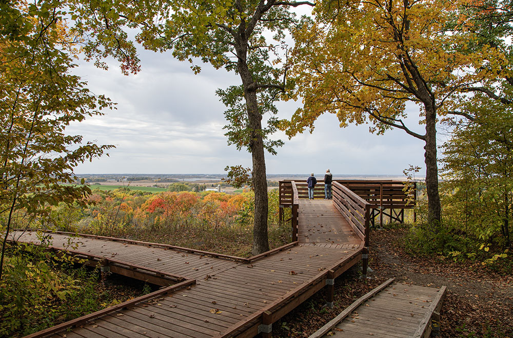 Wheelchair accessible overlook.