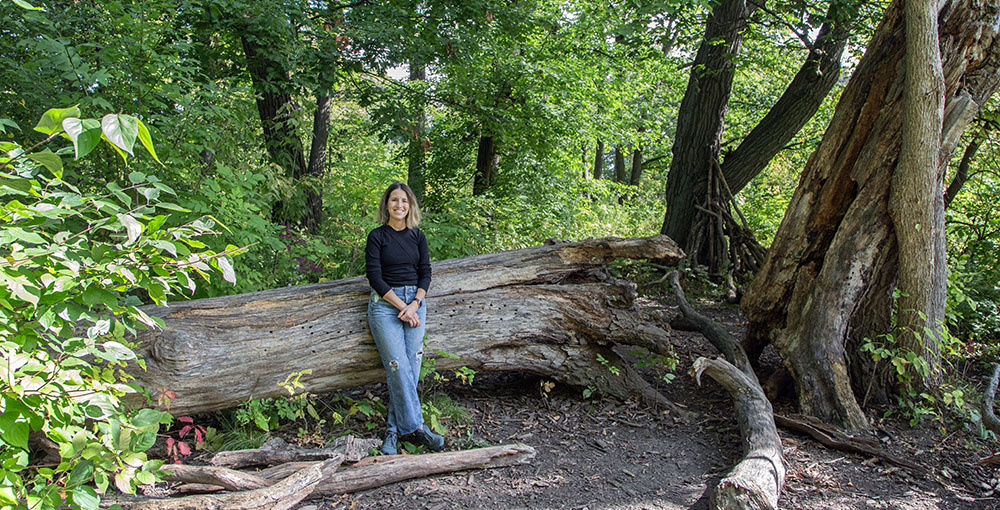 Meghan Burke McGrath, artist in residence in Riverside Park