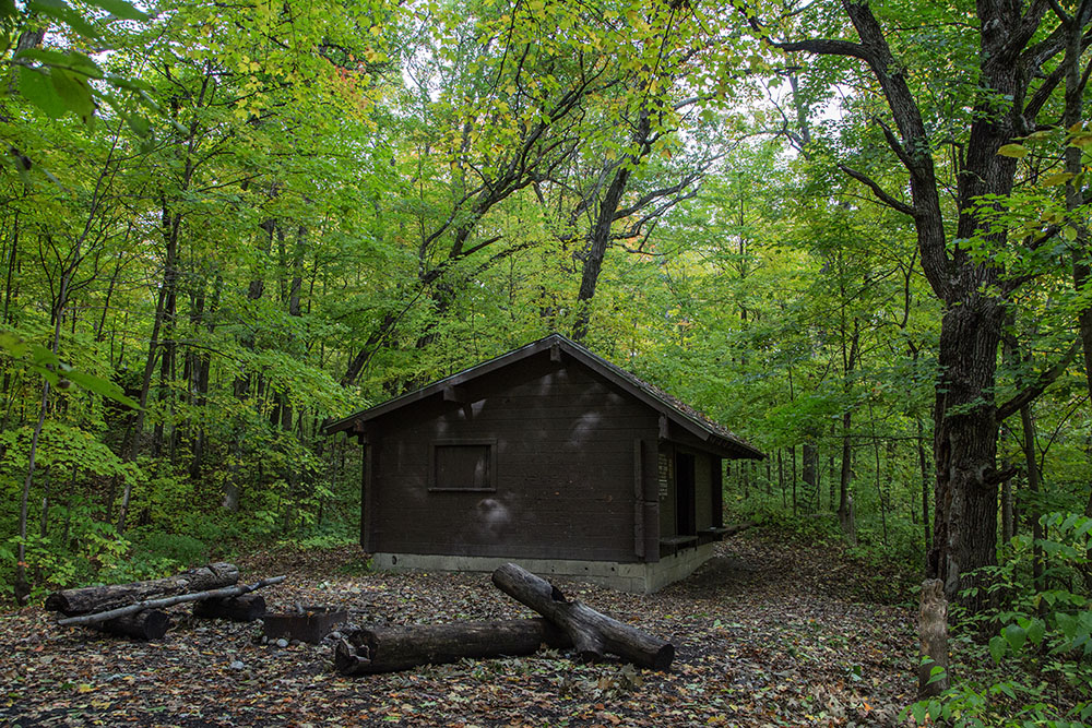 The Raymond T. Zillmer backpacking shelter.