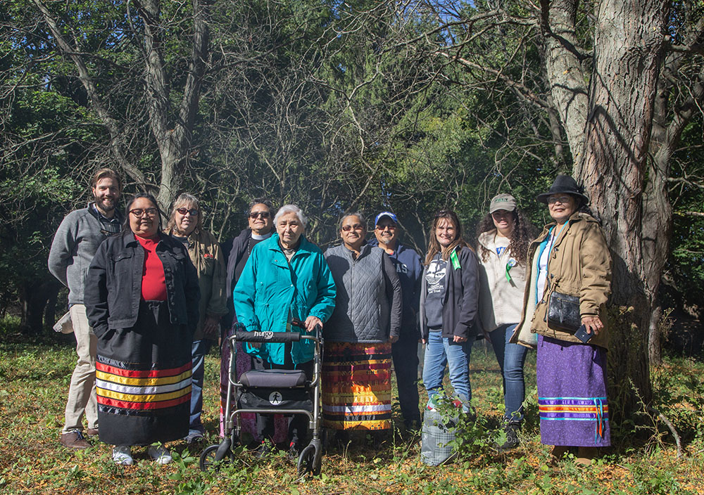 Group portrait with leaders of the sacred ceremony and OWLT staff.