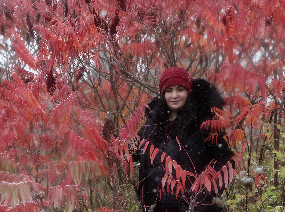 D'Lacey Eichinger at Forest Beach Migratory Preserve.