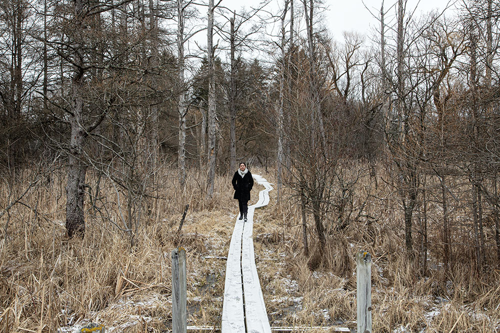 Ashley Lusietto at Zinn Preserve.