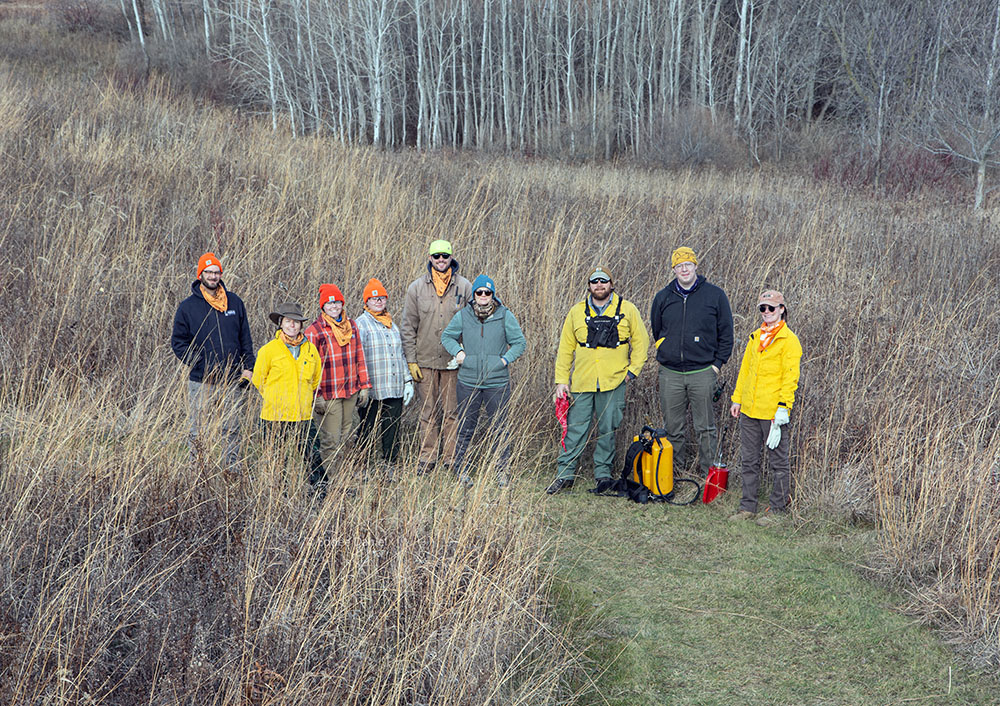 The burn crew is made up of OWLT staffers and trained volunteers.