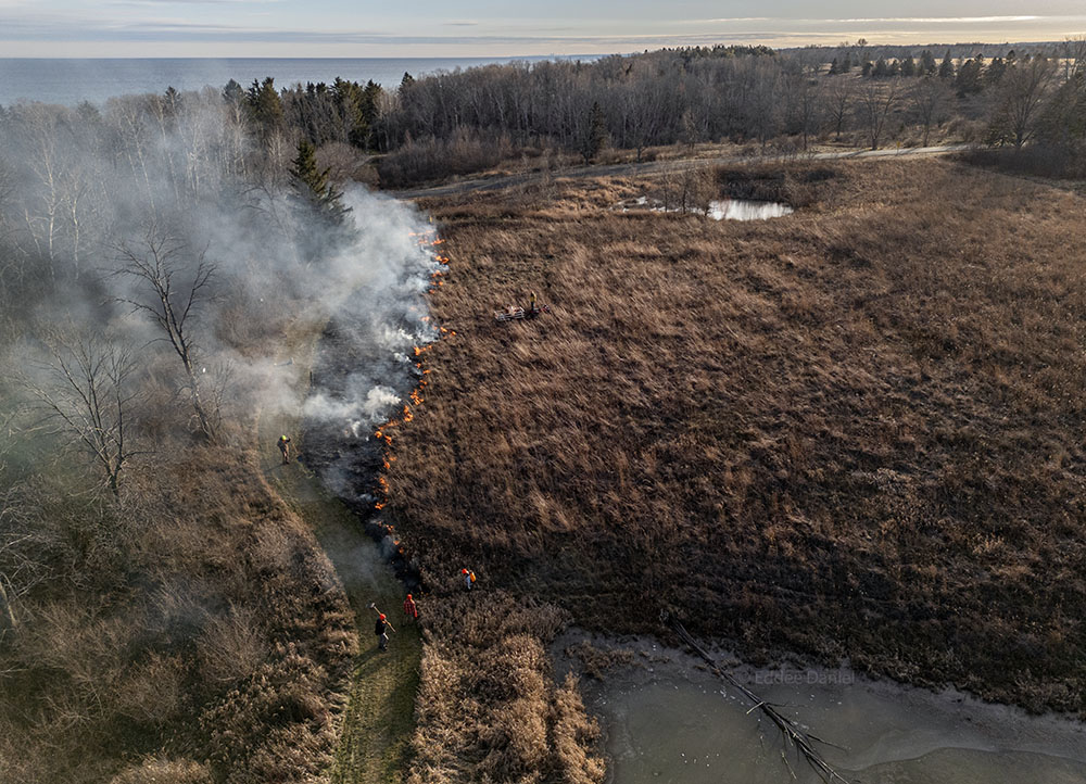 The second burn unit of the day begins.