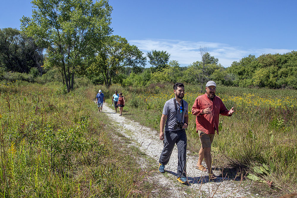 Adam Carr and Tony Giron lead the way at Grobschmidt Park.