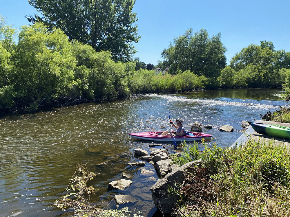 Boat launch in Riverside Park