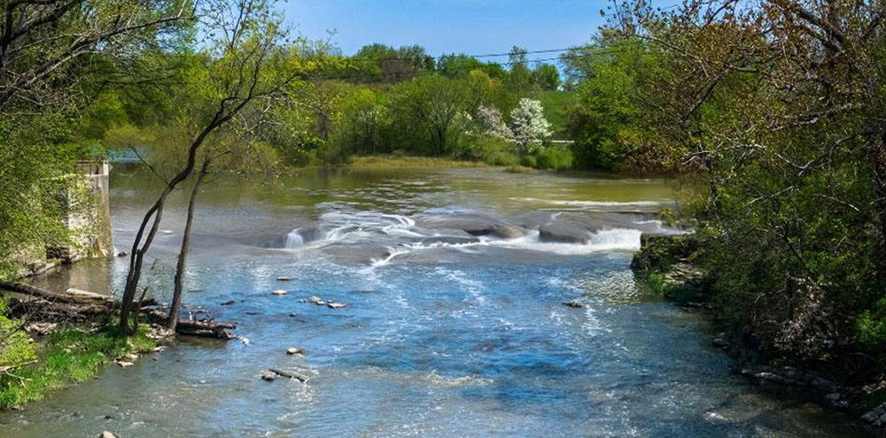 A rendering of what the river will look like at the former dam site after it is removed. Courtesy U.S. Army Corps of Engineers.