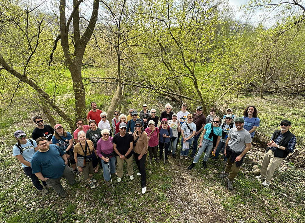 Group portrait shot from the ruins of the former Gordon Park Bathhouse.