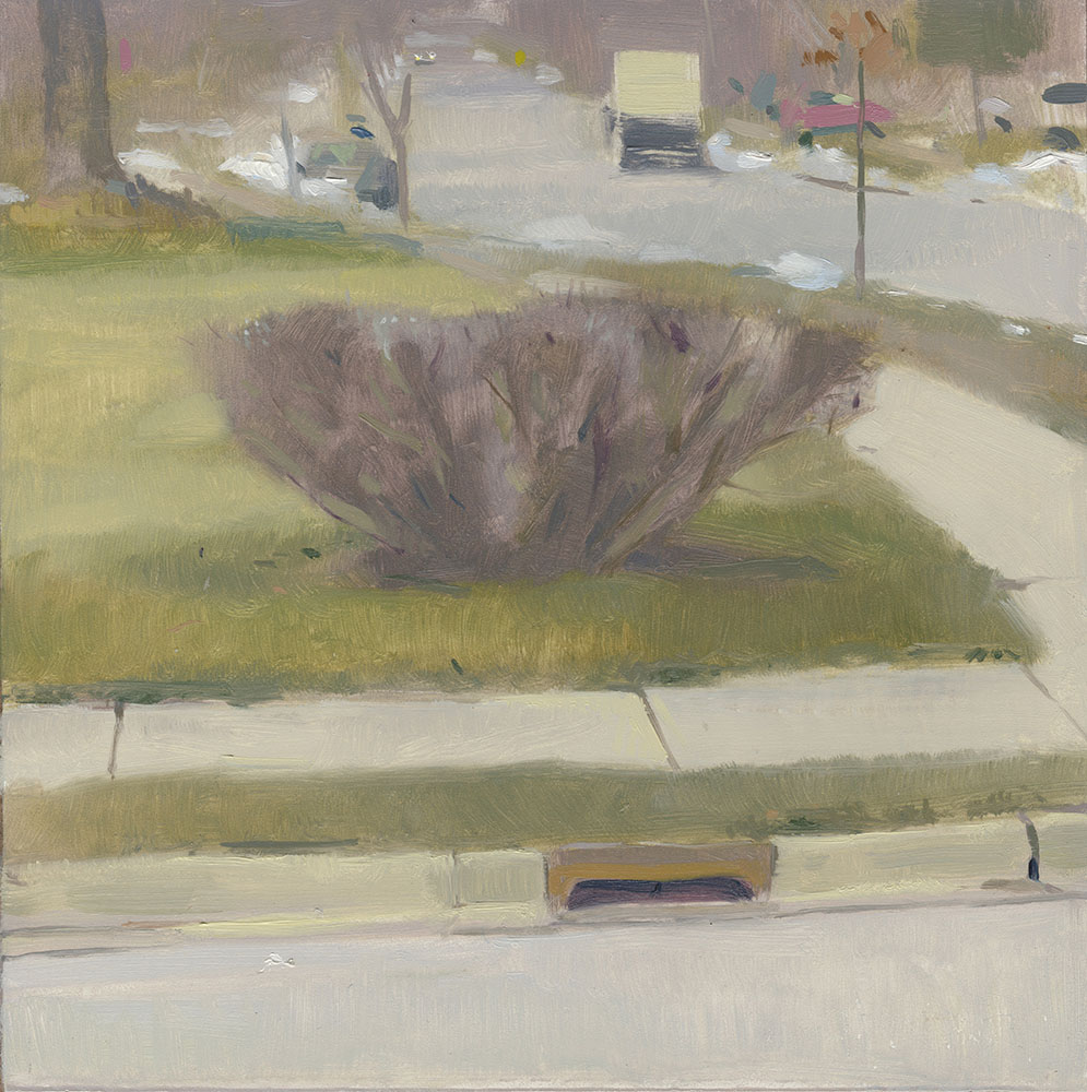 North Ave, Oil on Panel, 6” x 6”, 2023