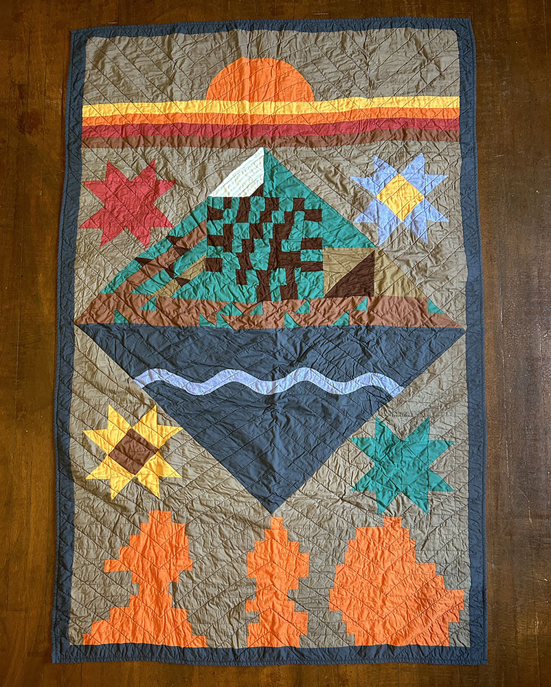 Untitled quilt. Recycled clothes. 2021