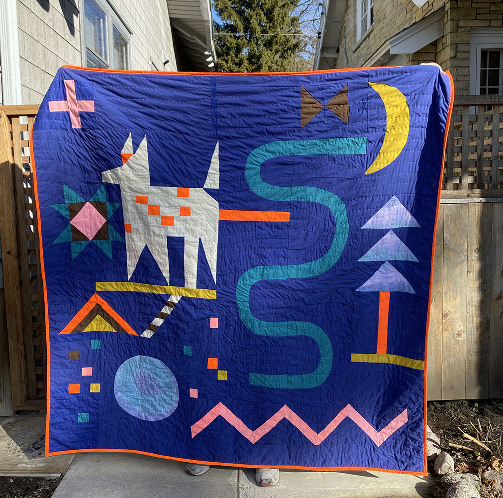 Untitled quilt. Recycled clothes. 2020