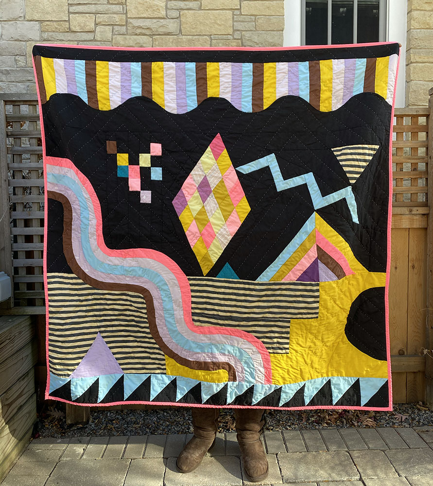 Untitled quilt. Recycled clothes. 2020