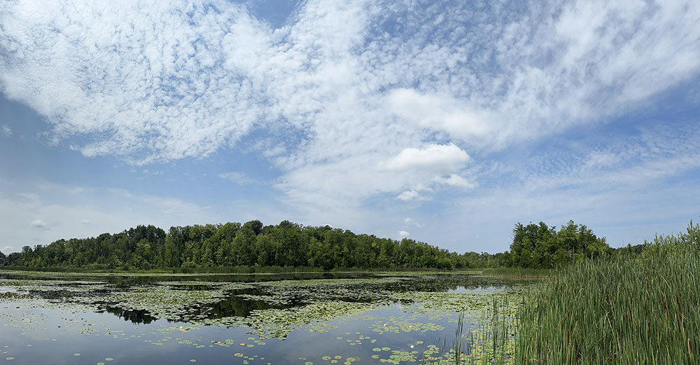 Huiras Lake panorama