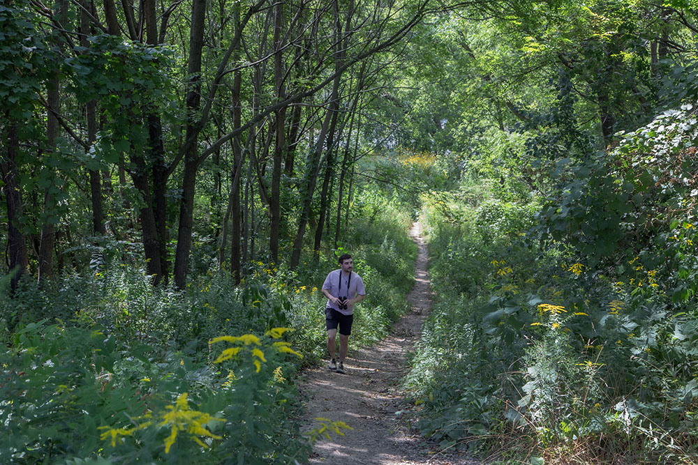 Ben Pollock in the Milwaukee River Greenway.