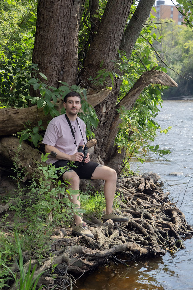 Ben Pollock at the river. 