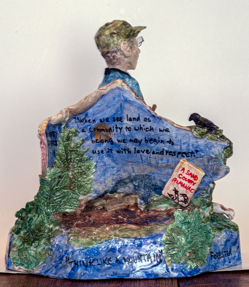 Aldo Leopold, side view.