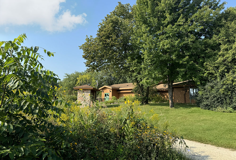 The environmental education building at Ledge View Nature Center.