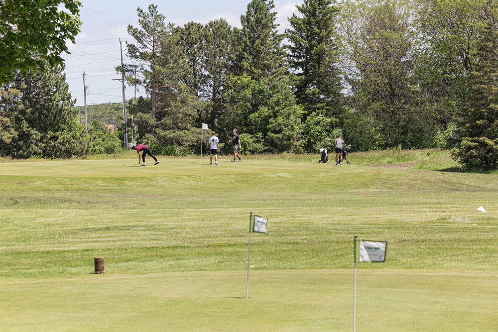 Noyes includes a nine-hole golf course.