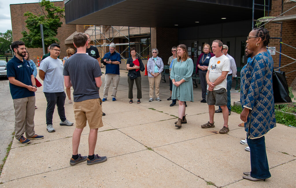 Park tour in front of the Rose Senior Center. KGM