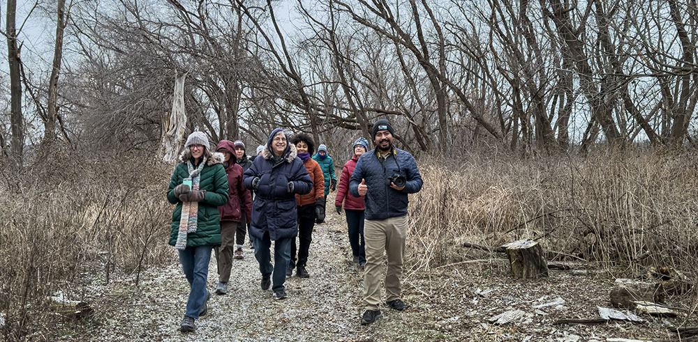 First Day Hikers at Havenwoods State Forest