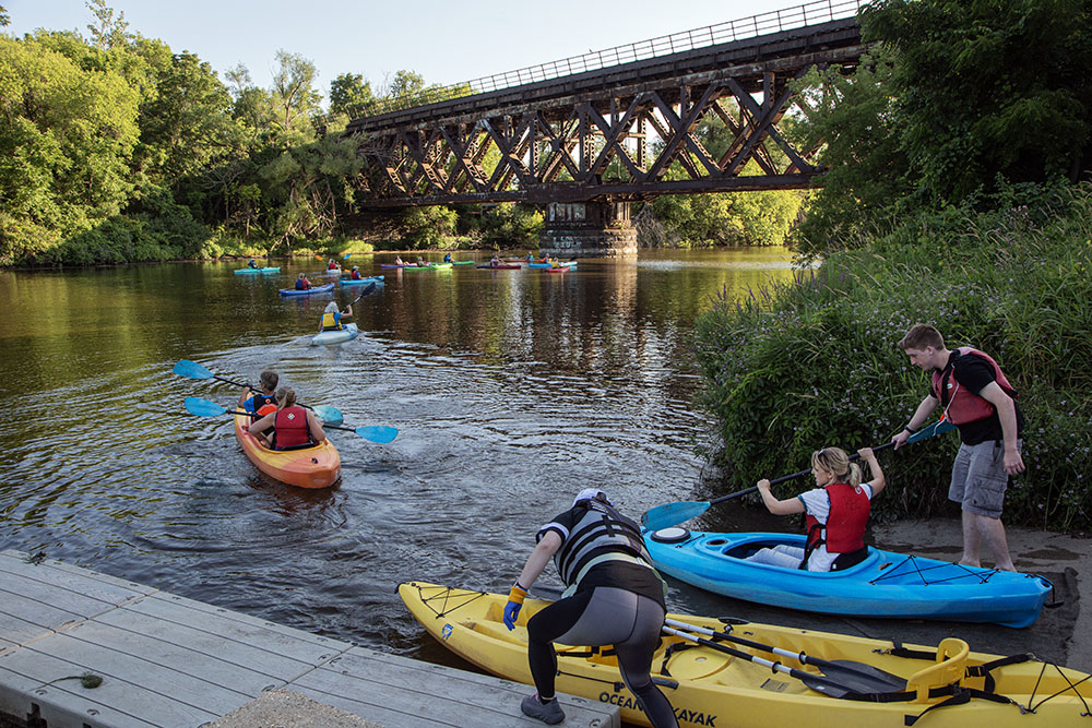 Root River Environmental Education Community Center and boat launch, Racine.