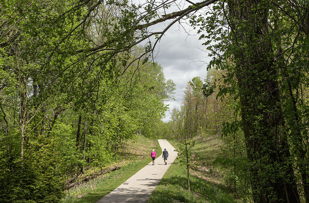 Couple on Greenway Trail.