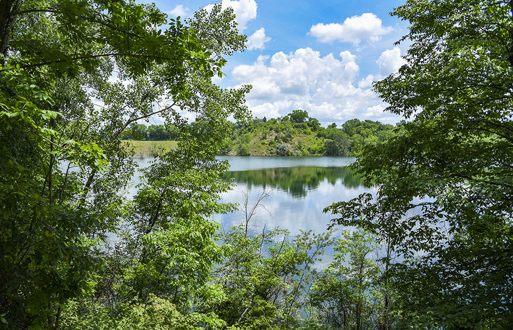 View of Hidden Lake from the overlook. Photo courtesy raSmith.