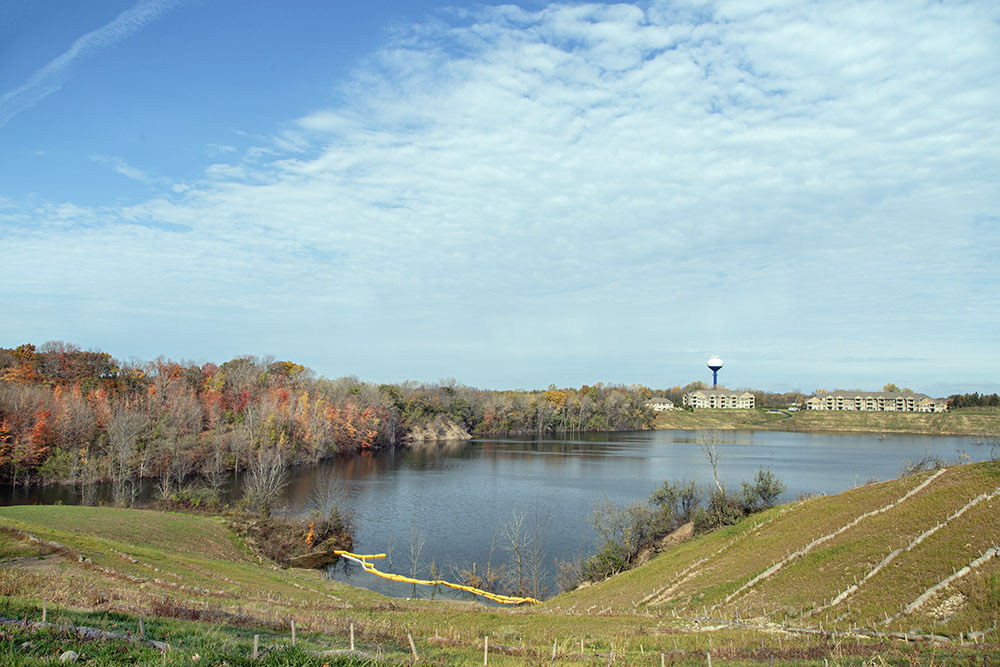 Hidden Lake from newly opened Greenway Trail. 2020.