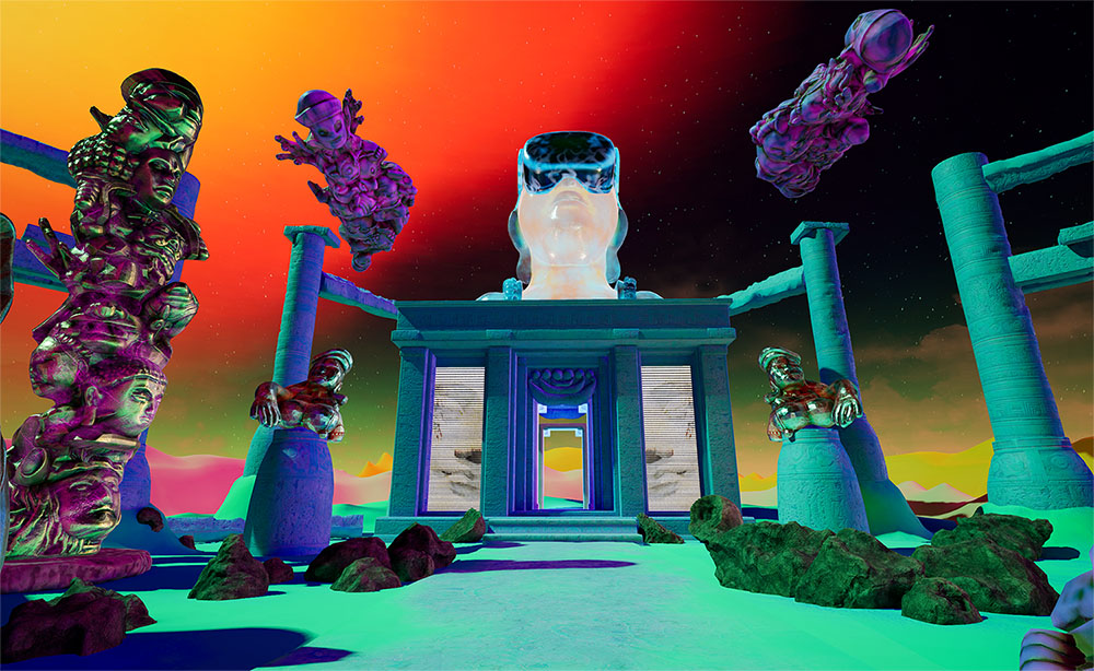 A Matter of Orientation (2023), in-game screen-capture, VR