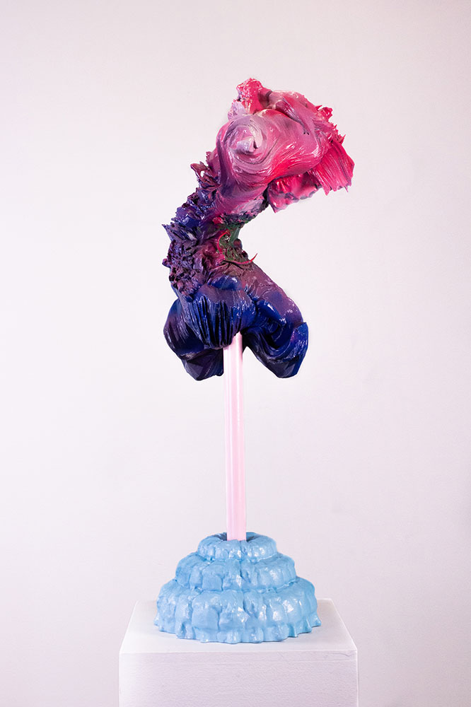 Conversations Beneath the Soil (2024), 3D Printed in Polyethylene Terephthalate, PVC, 20 x 6 x 6 in