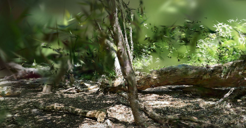 Oak Leaf Trail Study (2025), Work in Progress, 3D scan