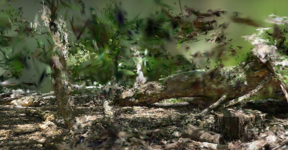 Oak Leaf Trail Study (2025), Work in Progress, 3D scan