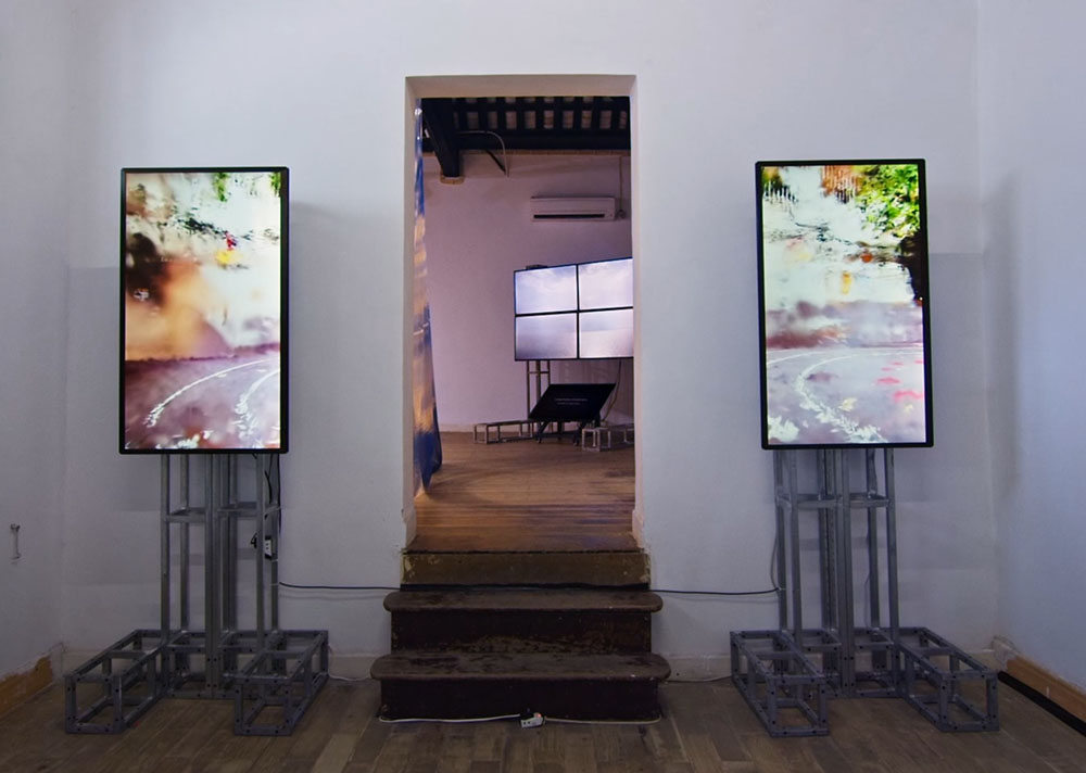 18th Wenyuan Street (2024), two-channel video installation, 6 min., 45 secs.