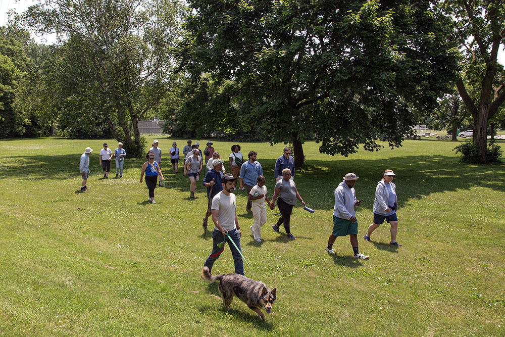 This section of Meaux Park is contiguous with Lincoln Park.