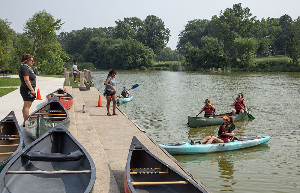 For many of the participants this was the first time in a canoe or kayak.