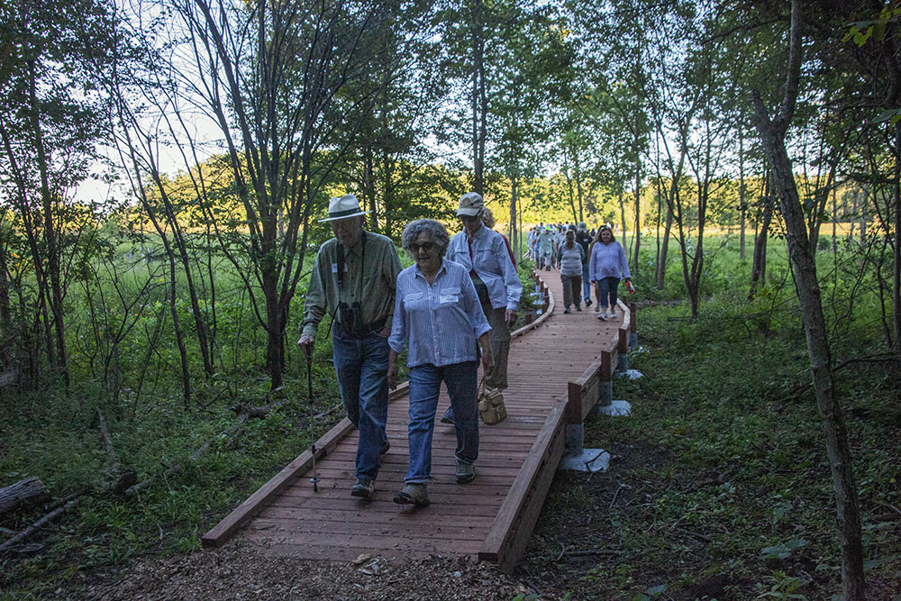 The public opening of the new trail on August 21.