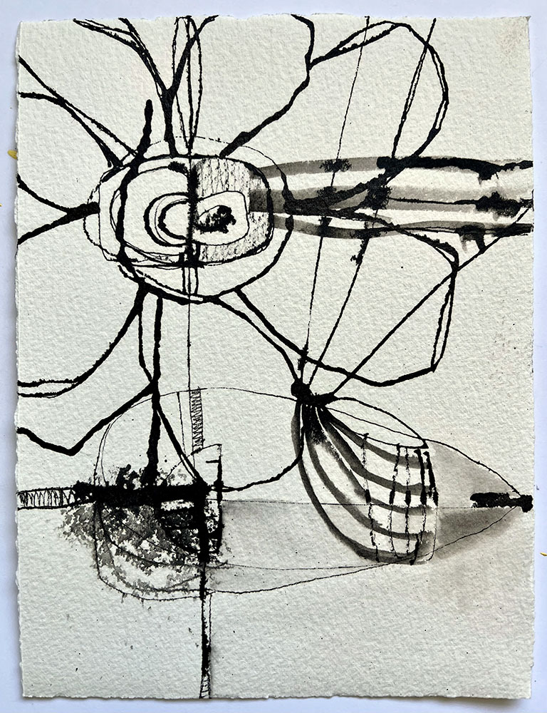 Untitled, ink on paper, 8 x 6 inches.