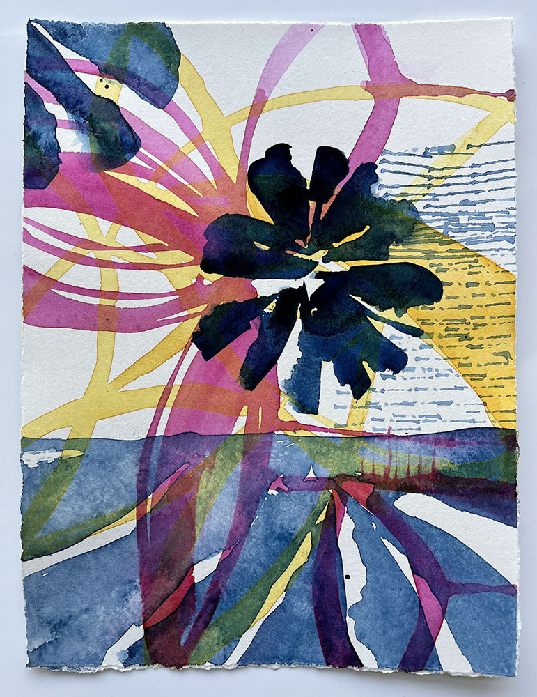 Untitled, watercolor on paper, 8 x 6 inches.