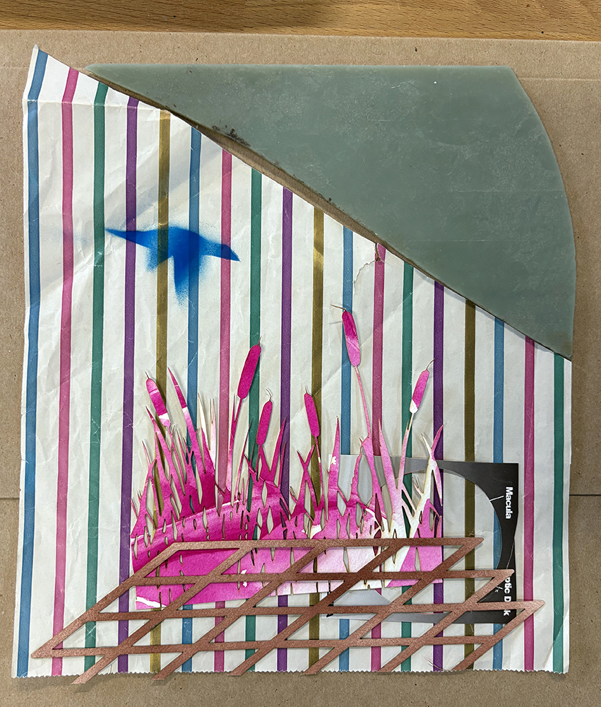 In-progress collage, 2025