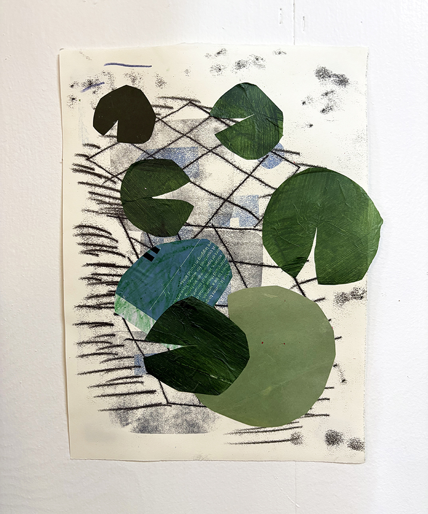 Lily pad study on paper, 2025
