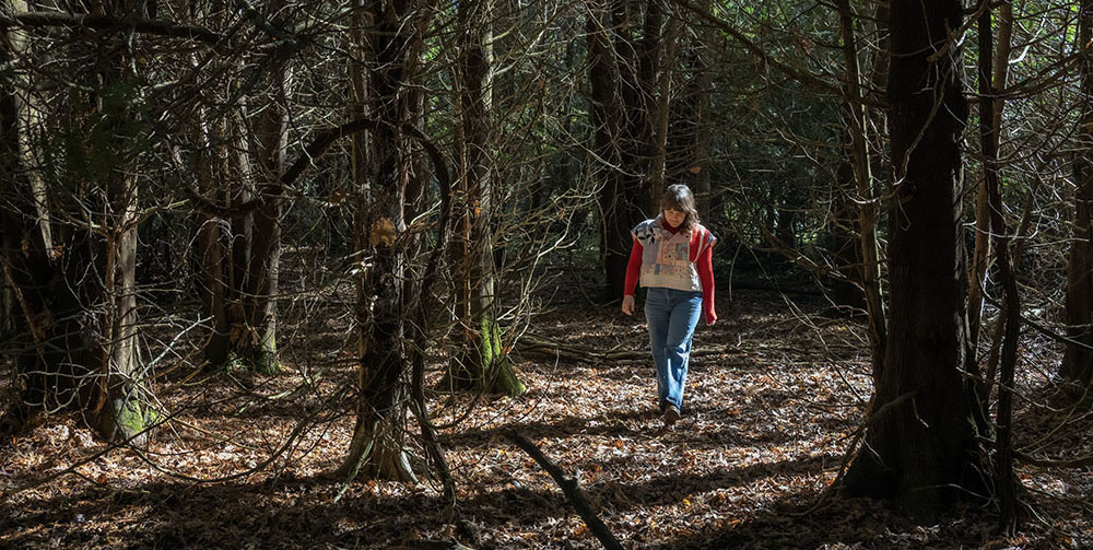 Artist in Residence Lesley Numbers at Schoofs Preserve