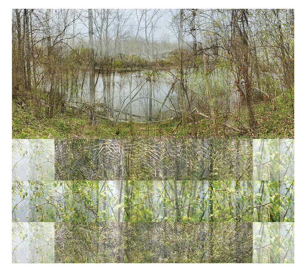Fellenz Woods 4, a digitally altered photograph of the Milwaukee River.