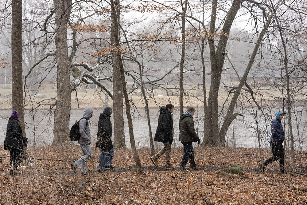 The trail loop runs along the Milwaukee River.