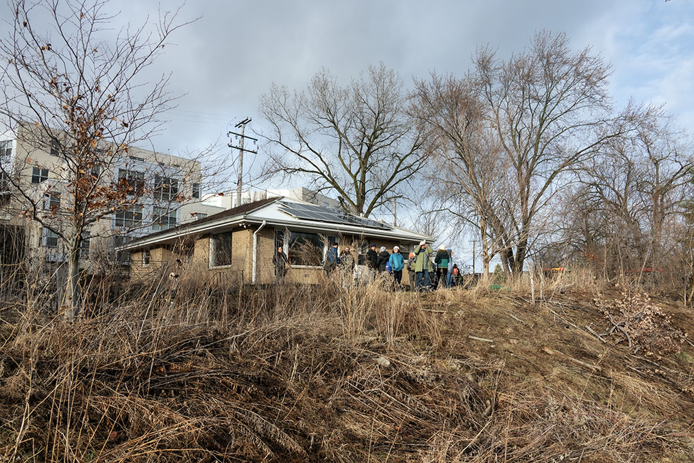 As the tour ended the sun finally broke through the clouds, highlighting the Turtle Park office of Restoring Lands.